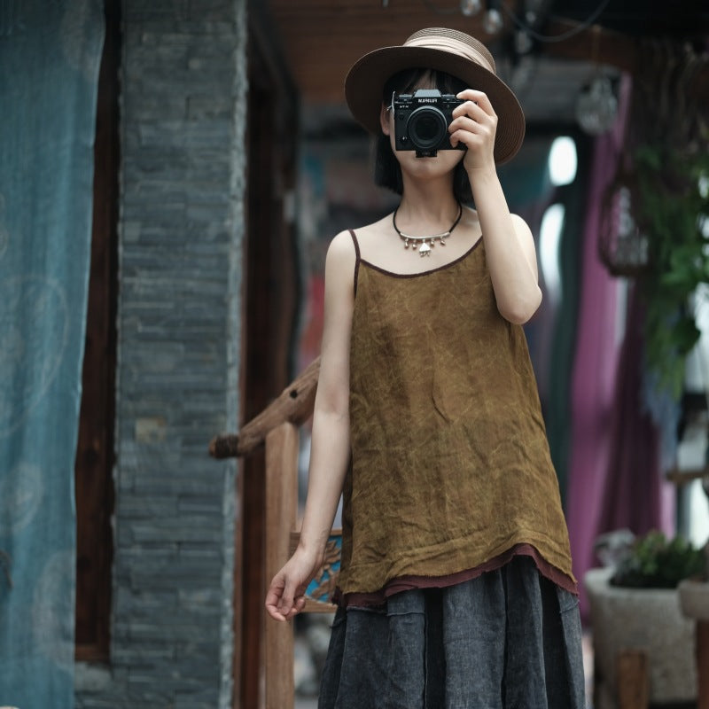 Chemisier à bretelles Vintage Bloom