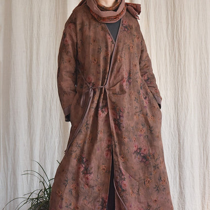 Robe kimono bohème fleurie