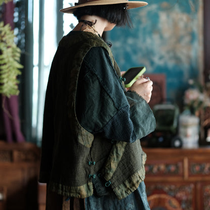 Forest Heritage Linen Vest