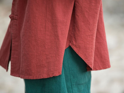 Veste en lin oversize Nature