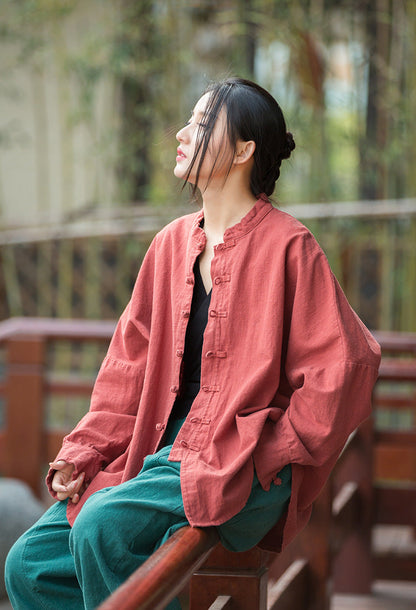 Veste en lin oversize Nature