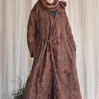 Robe kimono bohème fleurie