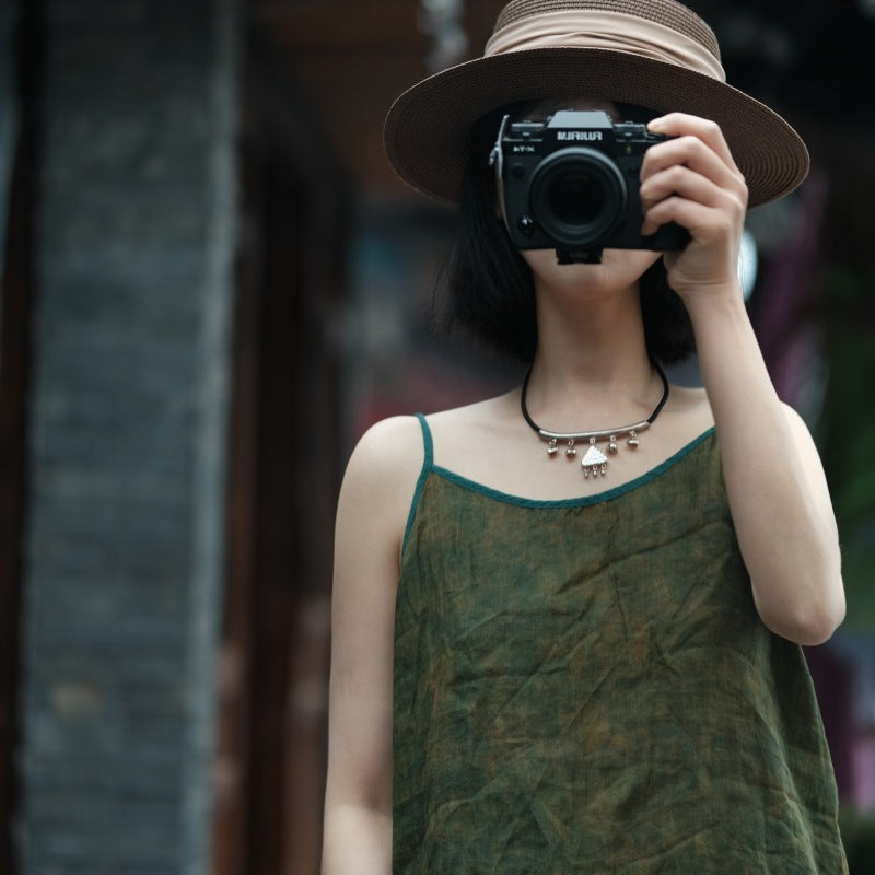 Chemisier à bretelles Vintage Bloom