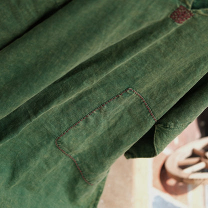 Moss Haven Snow-Washed Linen Dress