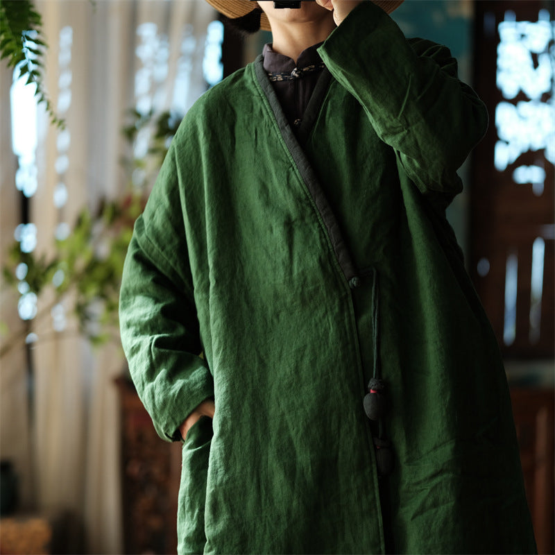 Veste vintage en lin avec accessoires de cravate en tissu