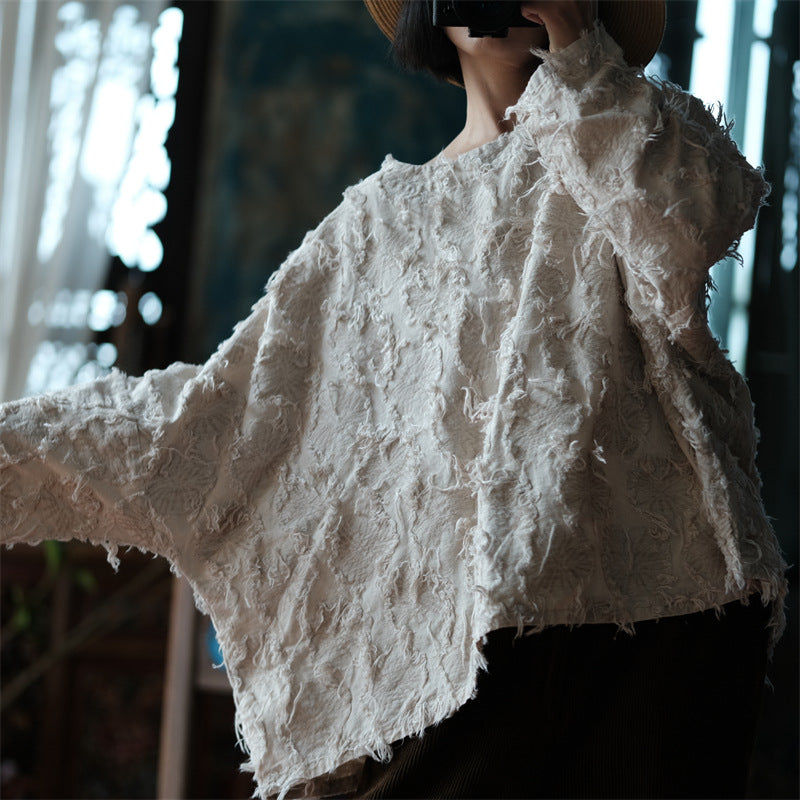 Chemisier patchwork écru