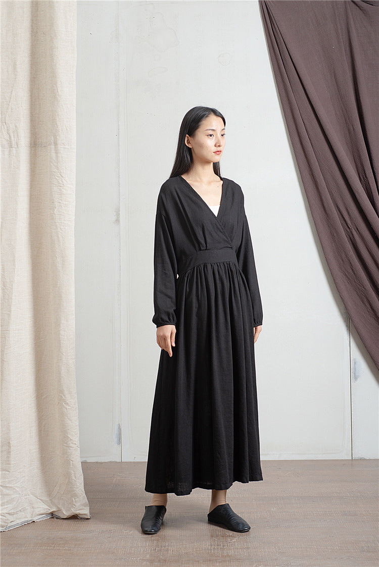 Robe midi en lin Zen