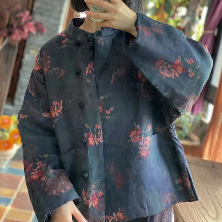 Veste en lin vintage Bloom