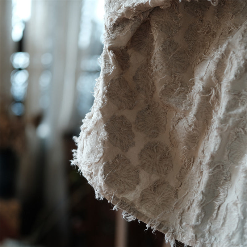 Chemisier patchwork écru