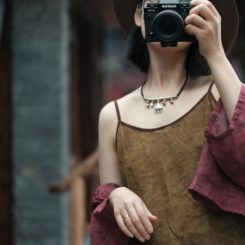 Chemisier à bretelles Vintage Bloom