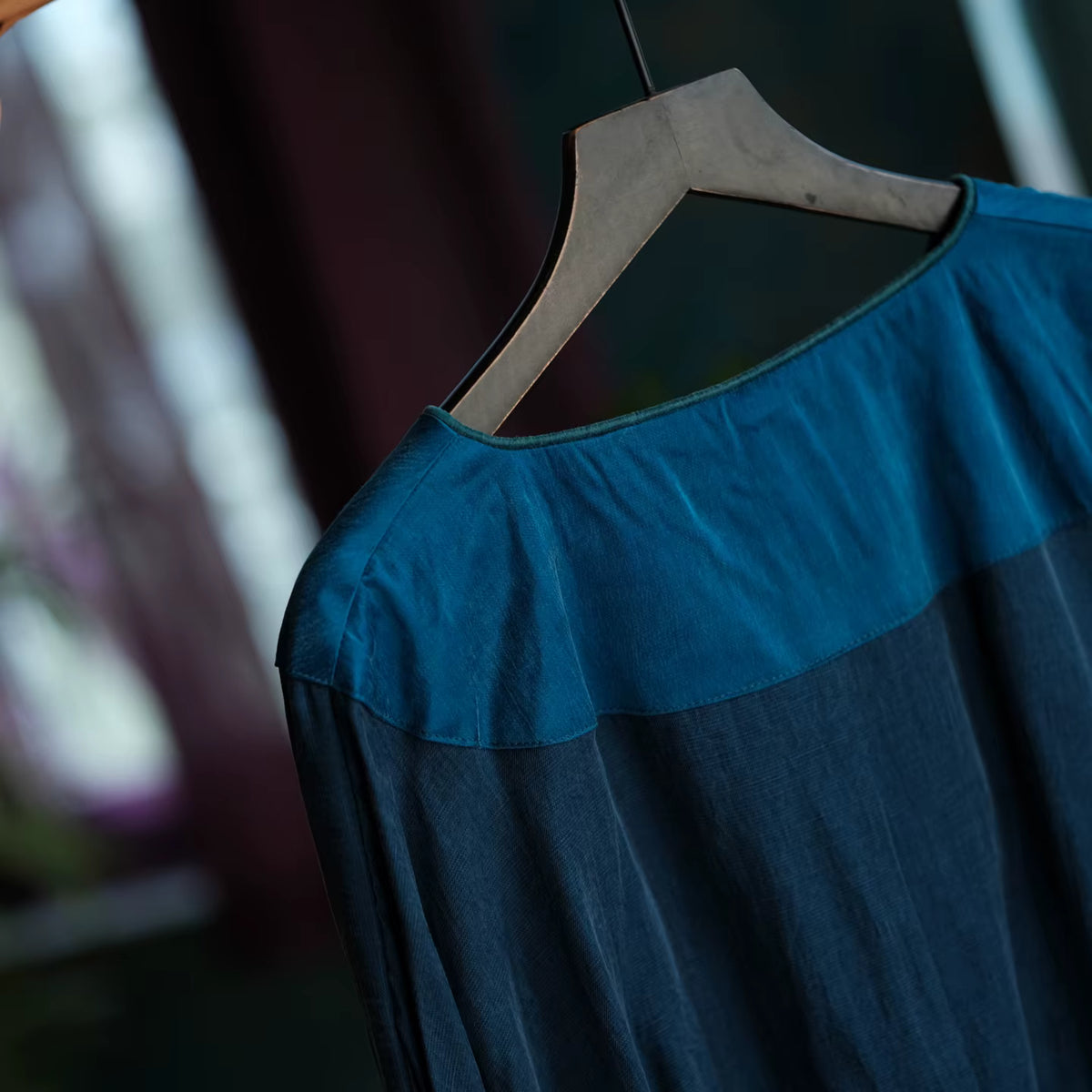Indigo Path Patchwork Cotton Tunic