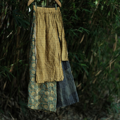 Vintage Nomad Patchwork Ramie Pants