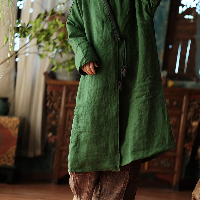 Veste vintage en lin avec accessoires de cravate en tissu