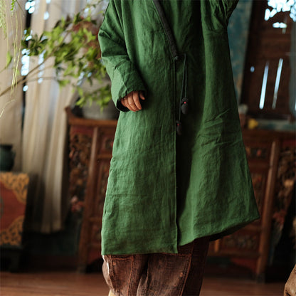 Veste vintage en lin avec accessoires de cravate en tissu