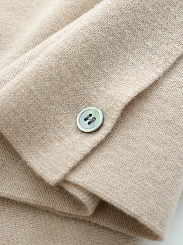 Chemisier élégant à col roulé en tricot