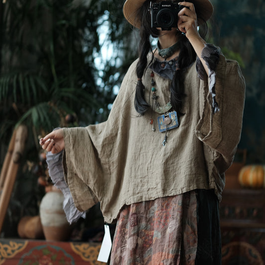 Heritage Linen Patchwork Blouse