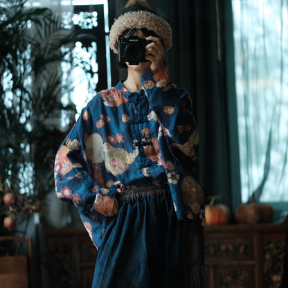 Stone Bloom Ramie Blouse