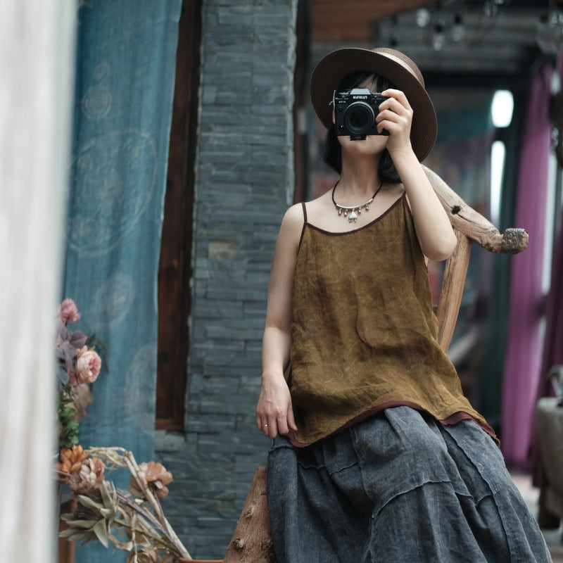 Chemisier à bretelles Vintage Bloom