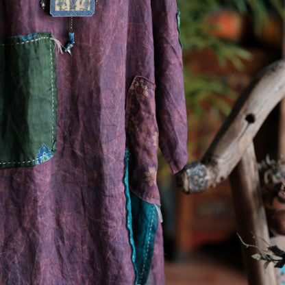 Cloudwash Mandarin Linen Dress