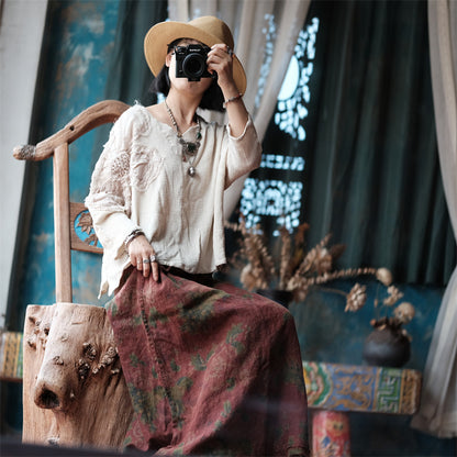 Jupe en lin Vintage Breeze