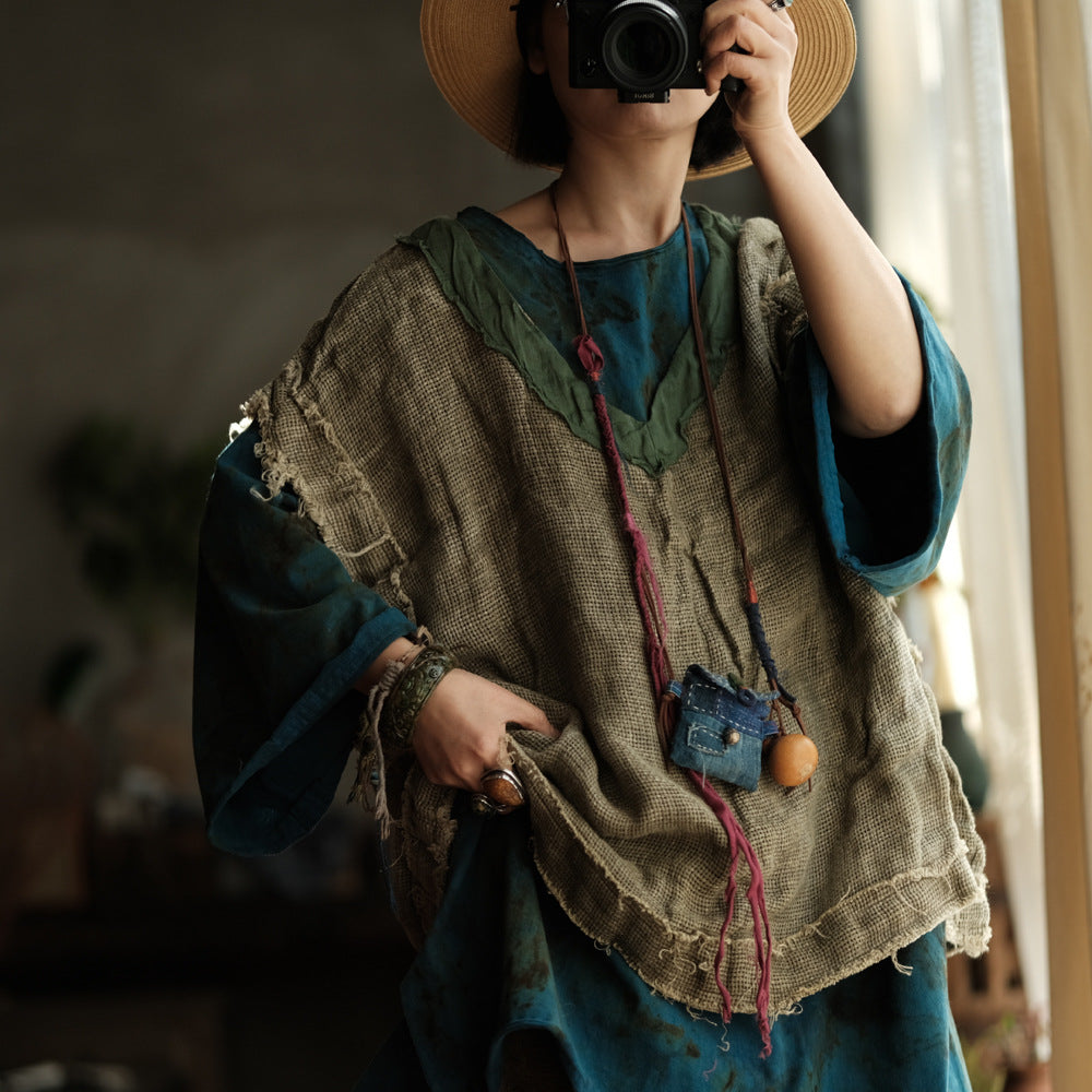 Artisan Linen Layered Top