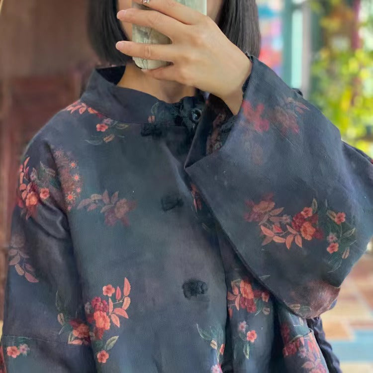 Veste en lin vintage Bloom