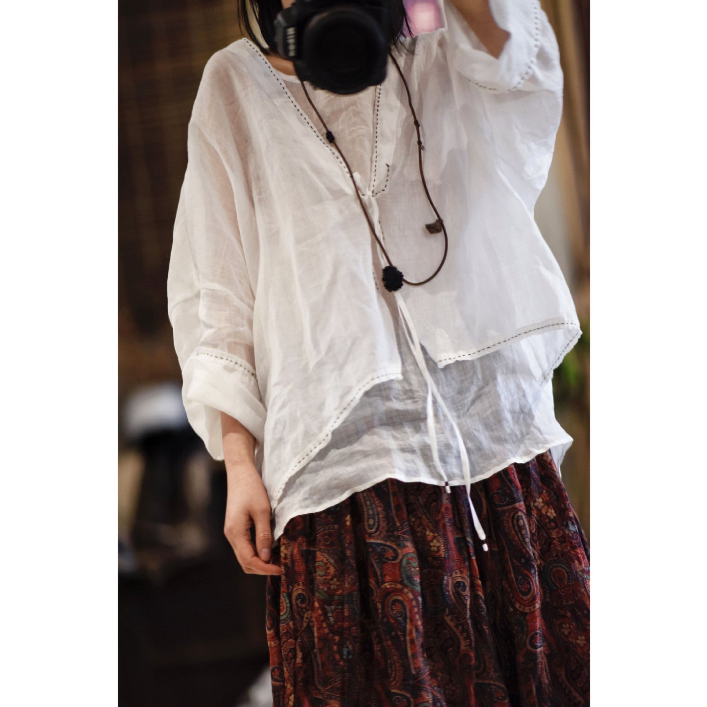 Cardigan élégant en rami 