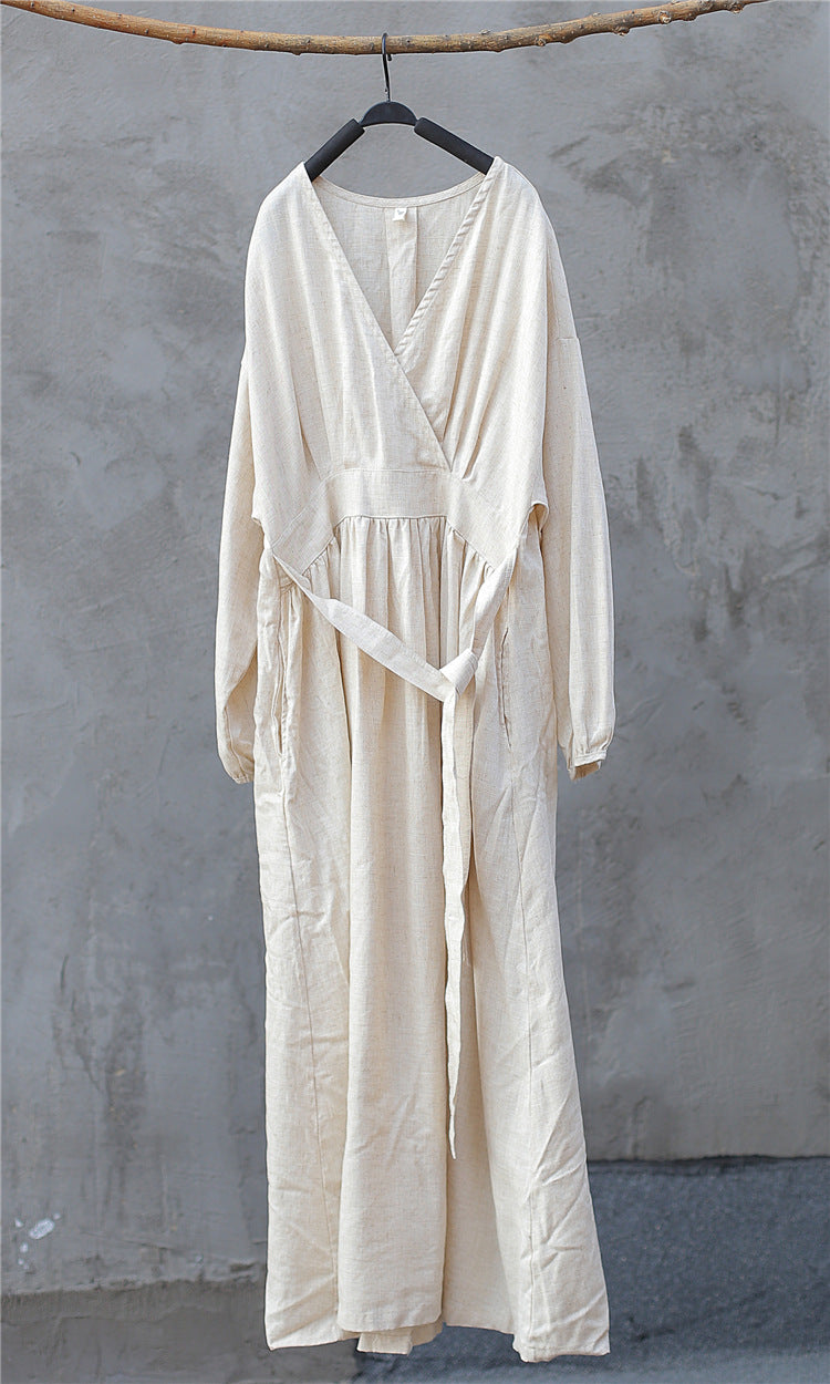 Robe midi en lin Zen