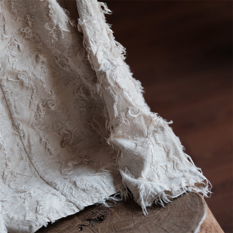 Chemisier patchwork écru