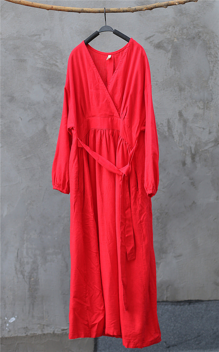 Robe midi en lin Zen