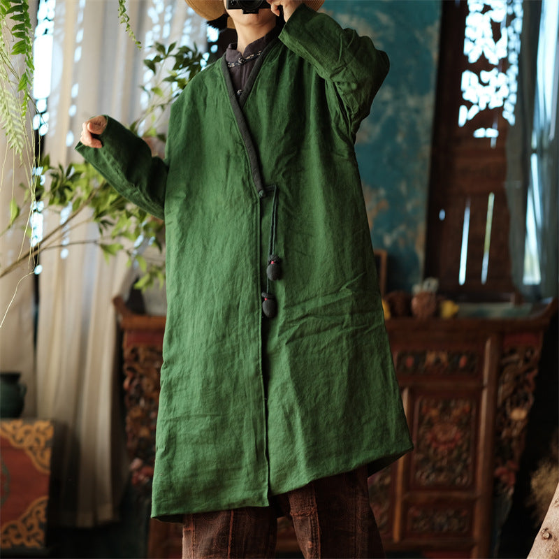 Veste vintage en lin avec accessoires de cravate en tissu