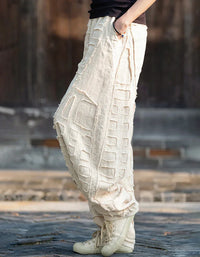 Linen Ramie Harem Pants - Boho Summer Trousers