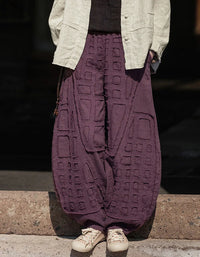Pantalones Harem de Lino y Ramio – Estilo Bohemio, Corte Holgado de Verano
