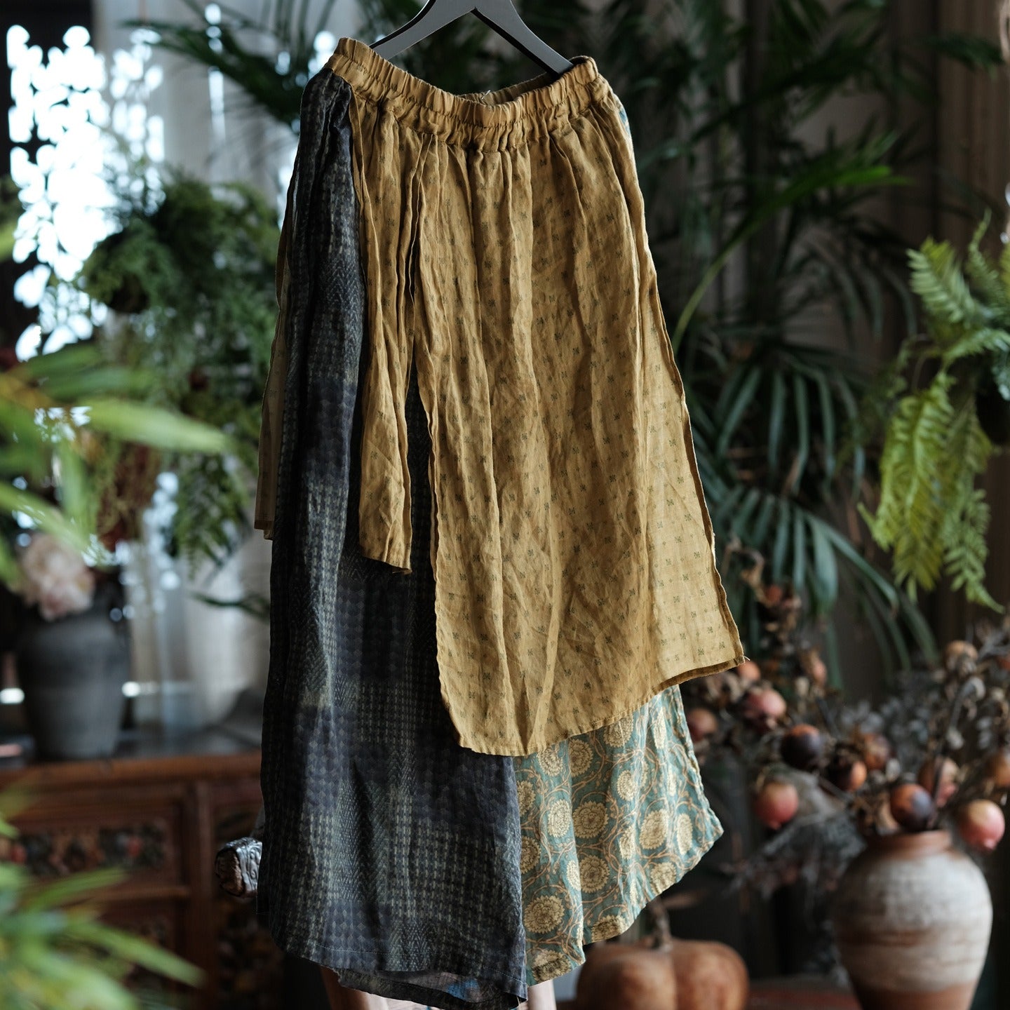 Vintage Nomad Patchwork Ramie Pants