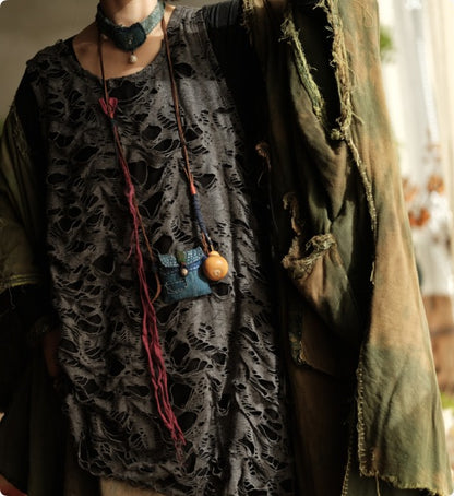 Ashen Garden Sleeveless Ramie Blouse