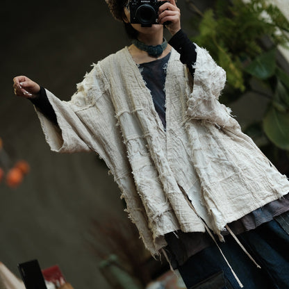 Yuki Linen Cotton Hanfu Jacket – back detail