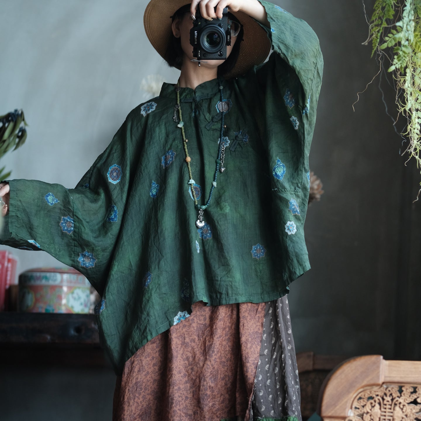Willow Vintage Linen Blouse 1